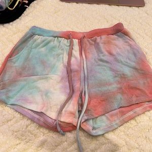 Tie dye shorts